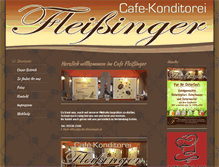 Tablet Screenshot of cafe-fleissinger.at